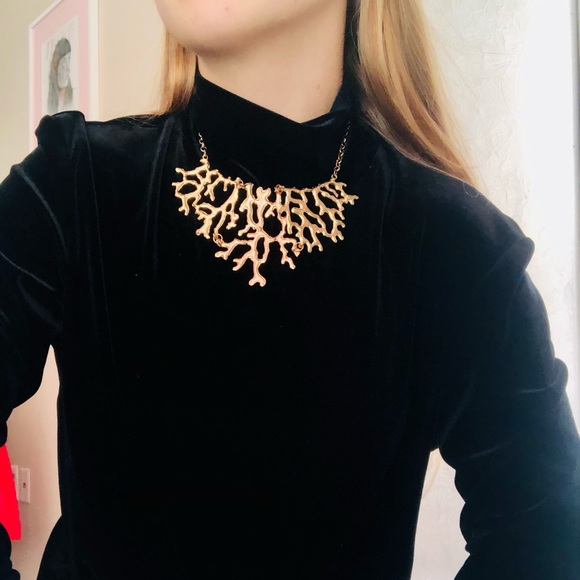 Vintage Black Velvet Mockneck Long Sleeve Mini Dress - Picture 4 of 10